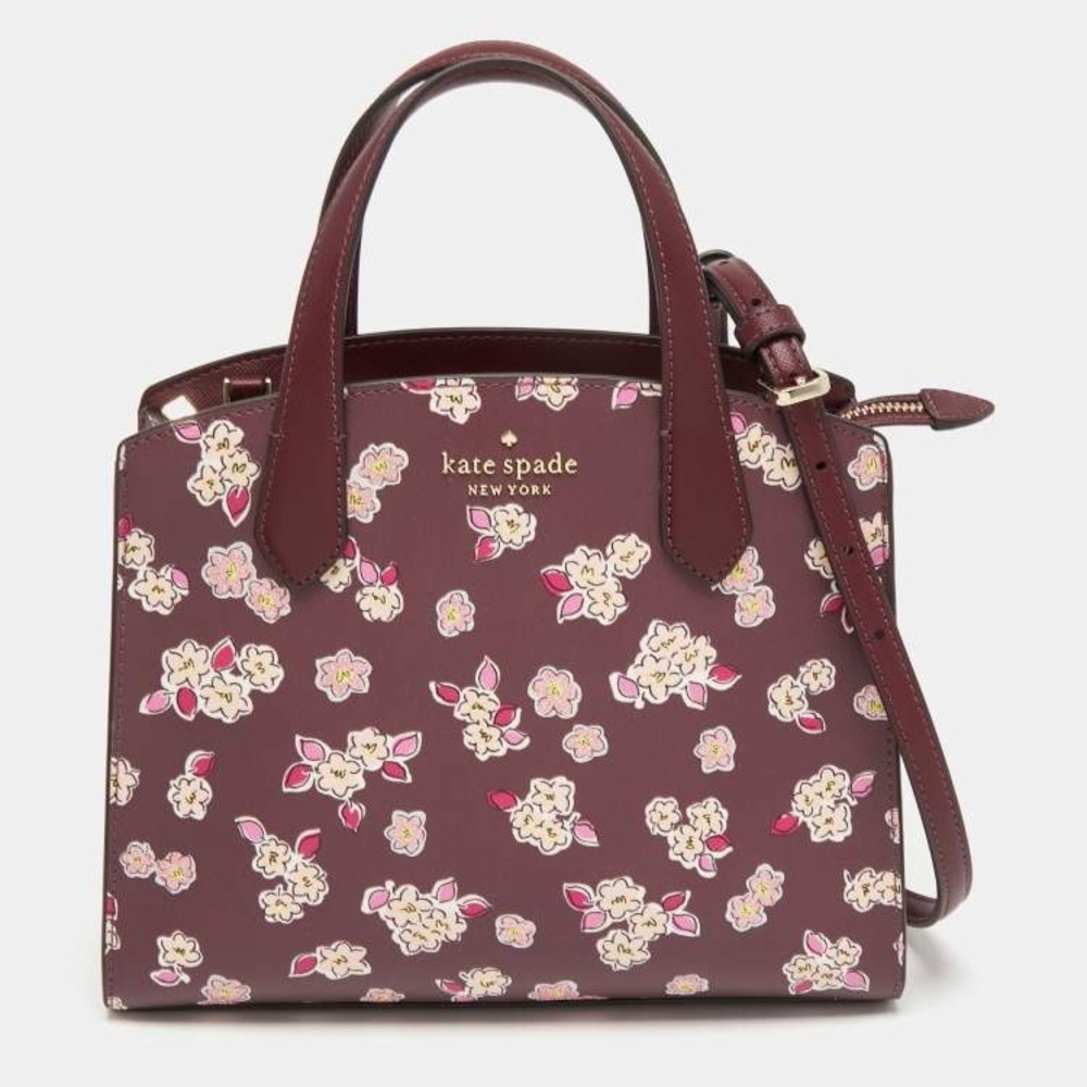 kate spade Floral Print Maroon Satchel
